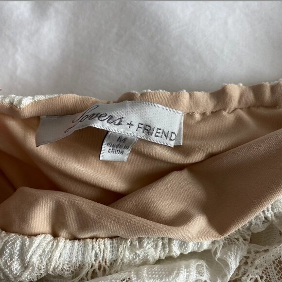 Lovers + Friends Kristine Romper Ivory SIZE M - Picture 5 of 7